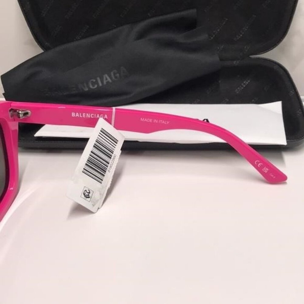 🕶️ New Authentic Balenciaga BB0216S 003 Fuchsia Sunglasses - Picture 9 of 11